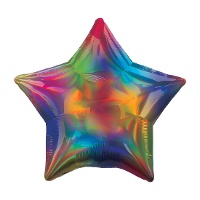 Ballon étoile iridescent de 48 cm - Anagram - 1 unité