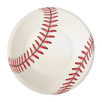Assiettes de Baseball de 18 cm - 8 unités