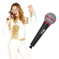 Microphone en plastique - 18 cm
