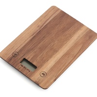 Balance de cuisine numérique en acacia