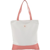 Sac en tissu bicolore avec fermeture éclair - 1 unité