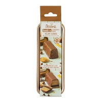 Moule à cake rectangulaire 21 x 8 x 5,8 cm - or rose - 1 pièce