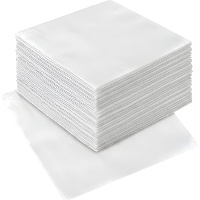 Serviettes en papier blanches de 16,5 x 16,5 cm - 80 unités