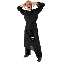Déguisement de prêtre exorciste pour homme