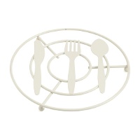 Dessous de plat 20 cm motif couverts