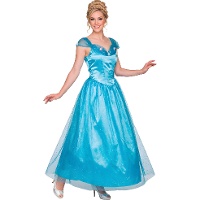 Déguisement de princesse de conte de fées bleu pour femme