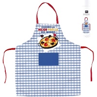 Tablier « Je cuisine la meilleure paella du monde »