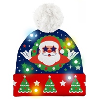 Bonnet de Père Noël lumineux