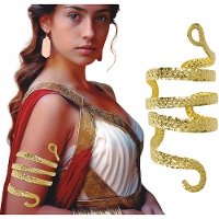 Bracelet serpent doré