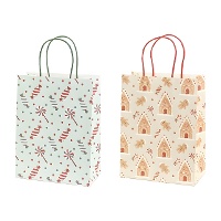 Sac cadeau 25 x 19 x 10 cm Sweets and Gingerbread - lot de 6