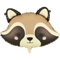 Ballon en forme de raton laveur 59 x 39 cm