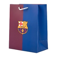 Sac cadeau 40 x 30 x 12 cm blaugrana double face