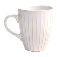 Tasse de 330 ml ivoire à rayures
