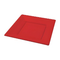 Assiettes en plastique de 23 cm aux couleurs vives - 5 unités