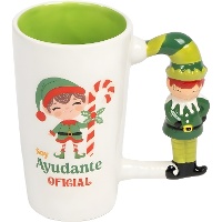 Mug de 470 ml à l'effigie d'un lutin de Noël