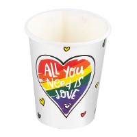 Gobelets « All you need is love » - lot de 8