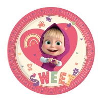 Assiettes Masha y el Oso Sweet 23 cm - 8 unités