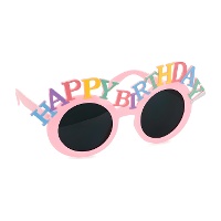 Lunettes « Happy Birthday » roses