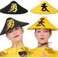 Chapeau chinois assorti - 1 unité