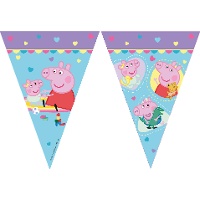 Fanion Peppa Pig « Amour »