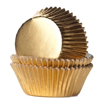 Capsules pour cupcakes métallisé de 4,8 cm - House of Marie - 24 unités