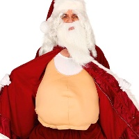 Ventre en tissu factice de Père Noël