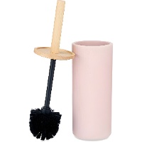 Porte-brosse en résine et bois - 1 unité