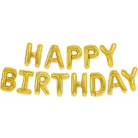Ballon lettres Happy Birthday de 41 cm