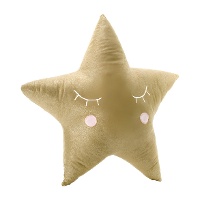 Peluche étoile dorée - 38 x 38 cm