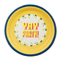Assiettes Minions ludiques 23 cm - lot de 6