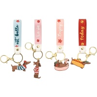 Porte-clés teckel - 1 unité