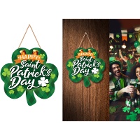 Plaque décorative Saint-Patrick en forme de trèfle