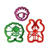Emporte-pièces Monstres - lot de 3