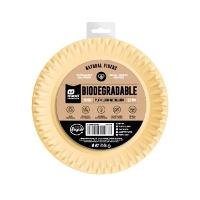 Assiettes de 18 cm en carton métallisé - 12 unités