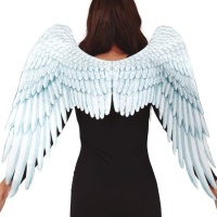 Ailes d'ange en tissu blanches de 1,05 x 0,45 m