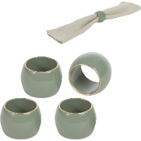 Anneau de serviette Royal vert - 4 unités