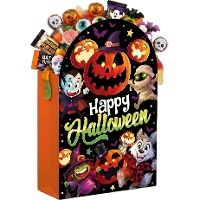 Sac pour friandises Happy Halloween de 16 x 11 cm - 6 unités