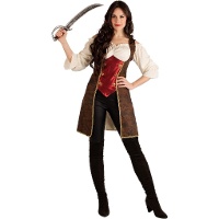 Déguisement de pirate luxueux pour femme