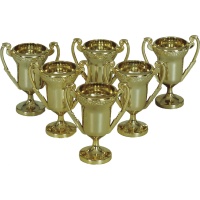 Mini trophées dorés - 6 unités