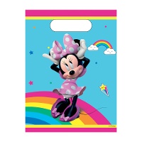 Sacs Minnie Arc-en-ciel - lot de 6