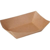 Barquettes ovales en carton de 8,5 x 5,5 x 3,5 cm - 6 unités