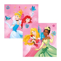 Serviettes des Princesses Disney de 16,5 x 16,5 cm - 20 unités