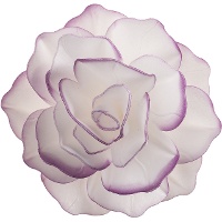 Galettes de rose géante de 12,5 cm avec bord - Dekora - 1 unité