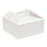 Boîte de 25,5 x 25,5 x 10 cm pour gâteau avec poignée - Hilarious